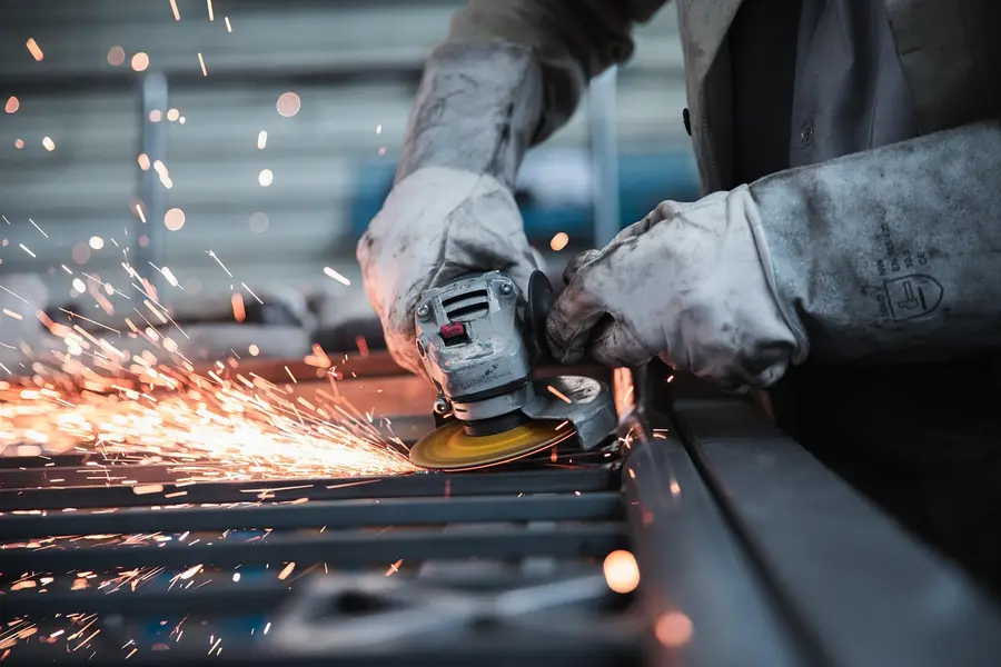 A worker on a production floor